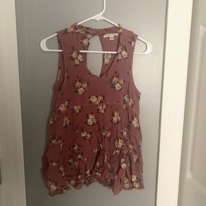 Fuchsia Cutout Tank Top